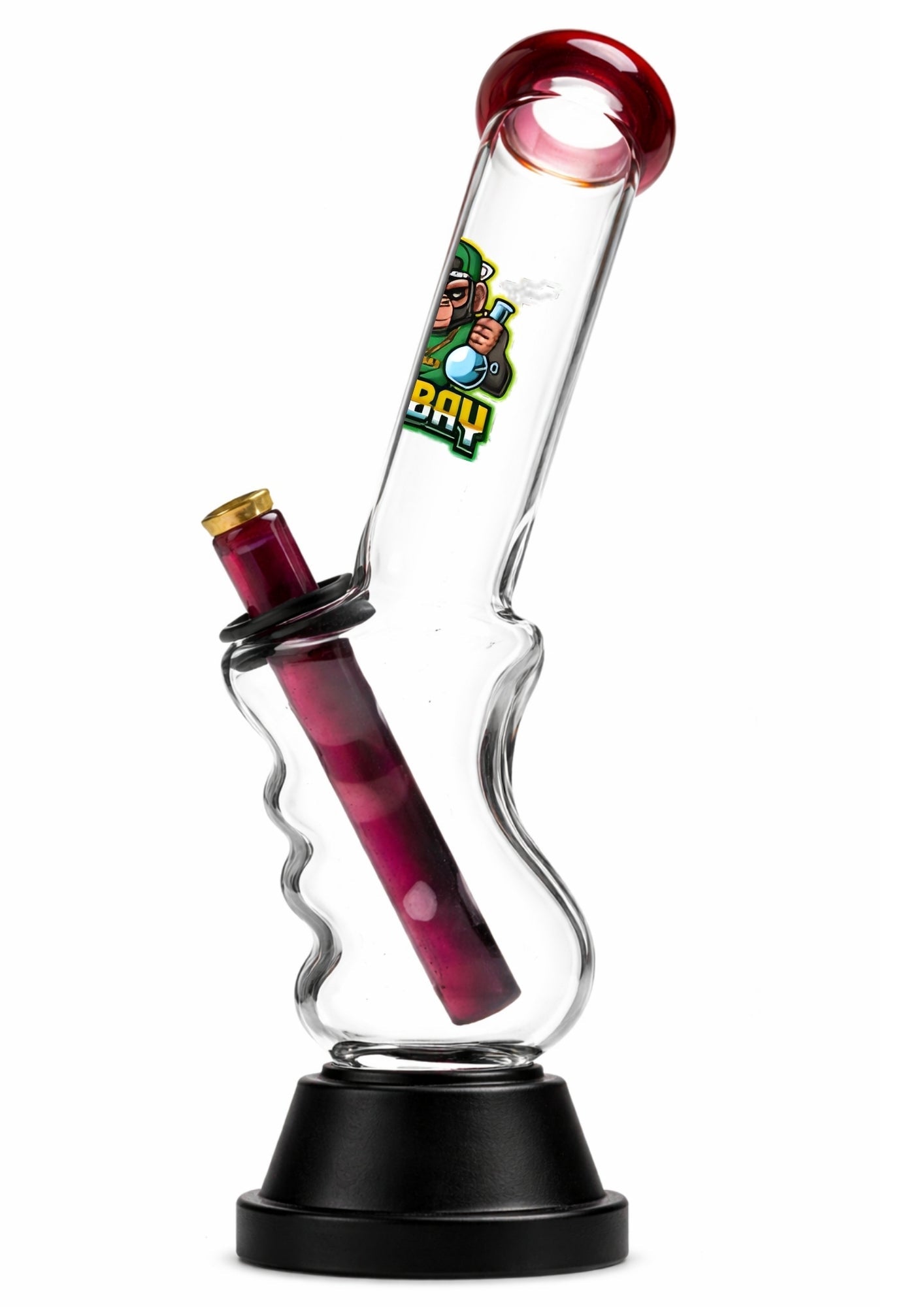 Ongbay Red Gripper Glass Oil Pourer (29cm)