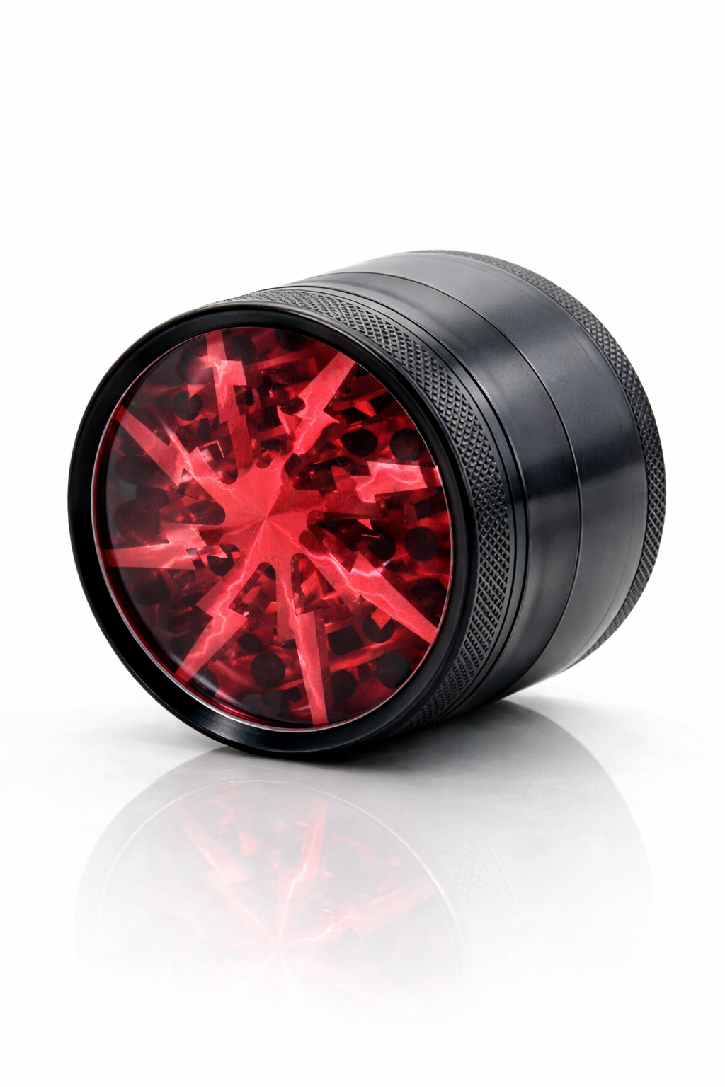 Premium Metal Herb Grinder – Graphic Top, Magnetic Lid, Diamond Teeth, Assorted Colours (1PC)