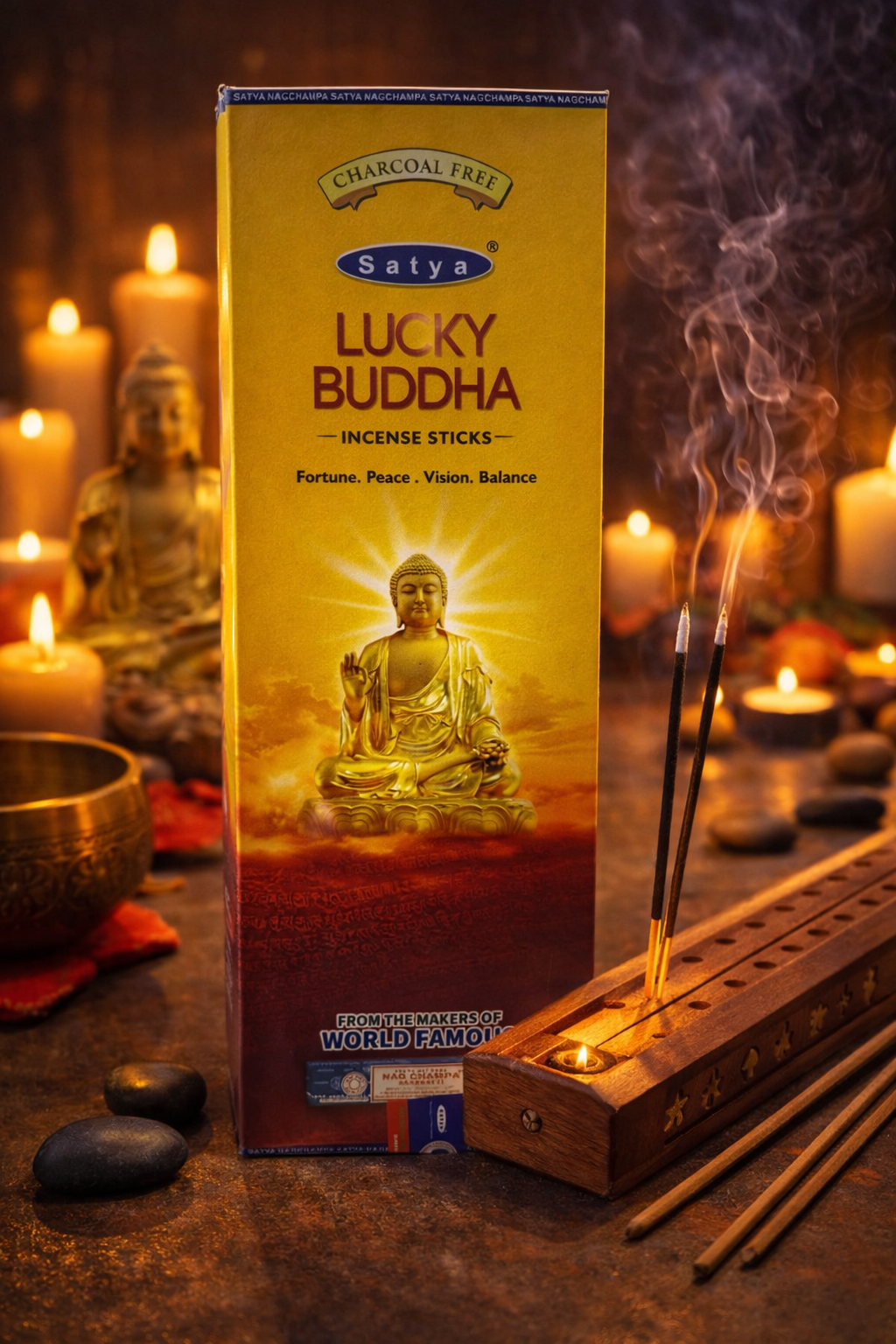 SATYA Lucky Buddha Incense  - 120 Sticks
