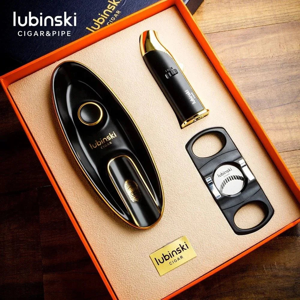 Lubinski Cigar Accessories Set Assorted Colours