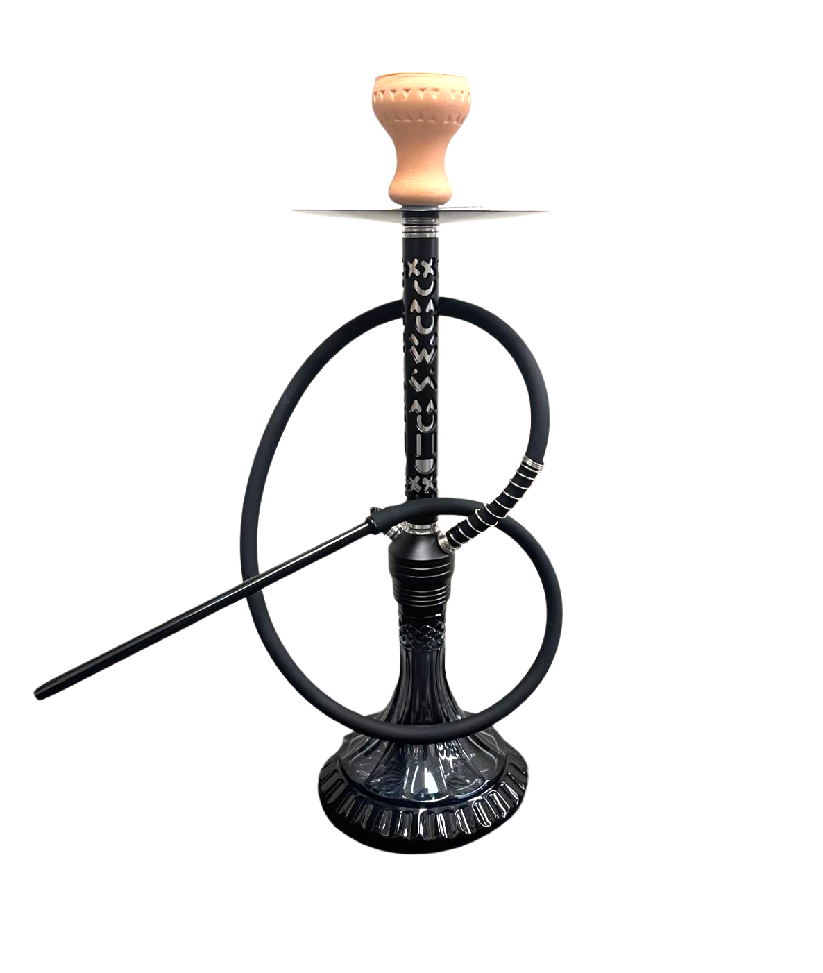 Shisha Glass and Metal Symbols Assorted Colours (61CM)