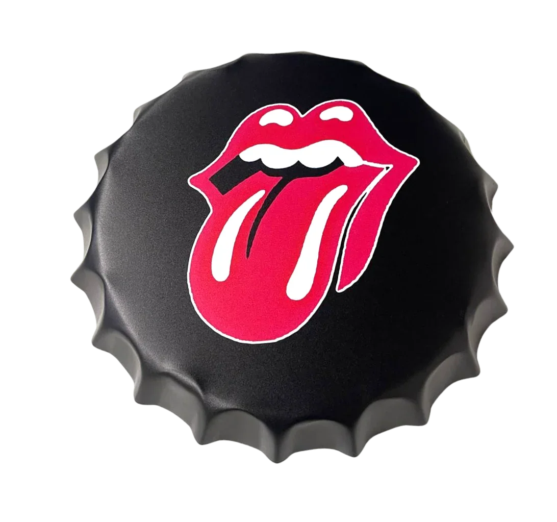 Wall Hung Décor Bottle Cap Sign Man Cave Assorted (30CM)