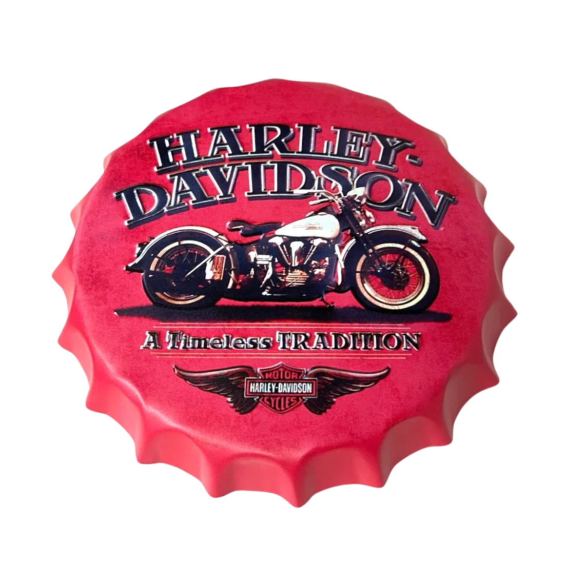 Wall Hung Décor Bottle Cap Sign Man Cave Assorted (30CM)