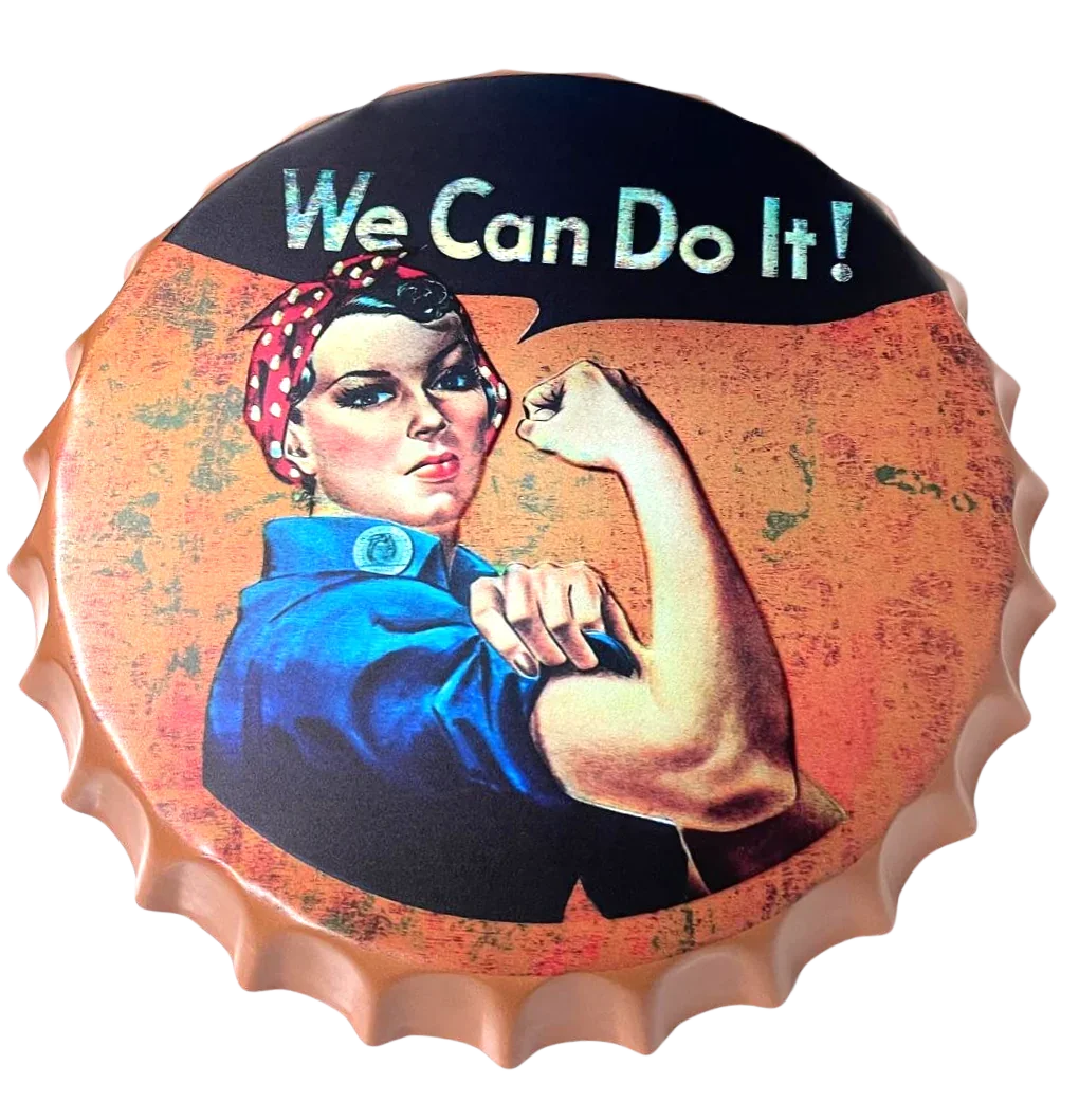 Wall Hung Bottle Cap Assorted Designs (38CM)