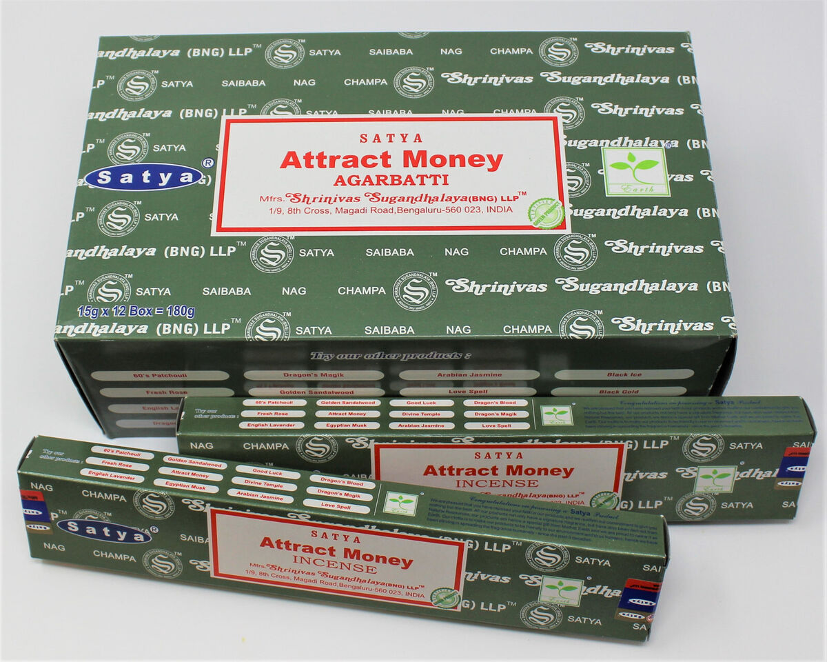 Satya Attract Money Incense Sticks (12PK)